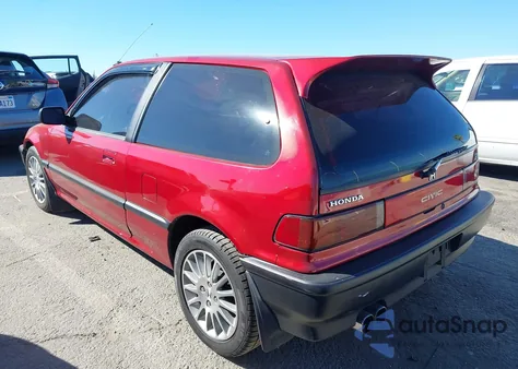 1990 Honda Civic Dx из США, поврежденный, VIN 2HGED6358LH551668